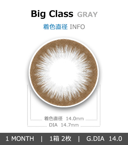 [1 Month/グレー] ビッグ クラス シリコン (1箱 2枚)4