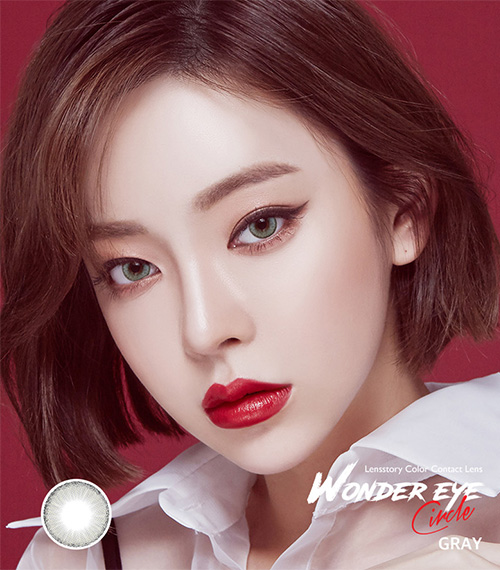 [1 Month/グレー] ワンダー・アイ サークル (1箱 2枚)3