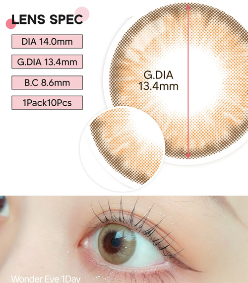 [1 Day/ヘーゼル]  ワンダー・アイ (1箱 10枚)5