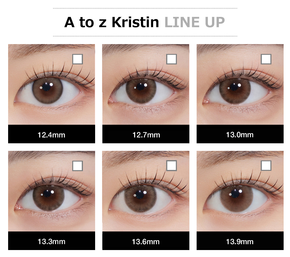 [1 Day/ブラウン] エー・トゥ・ジー・クリスティン カスタム (1箱 10枚)