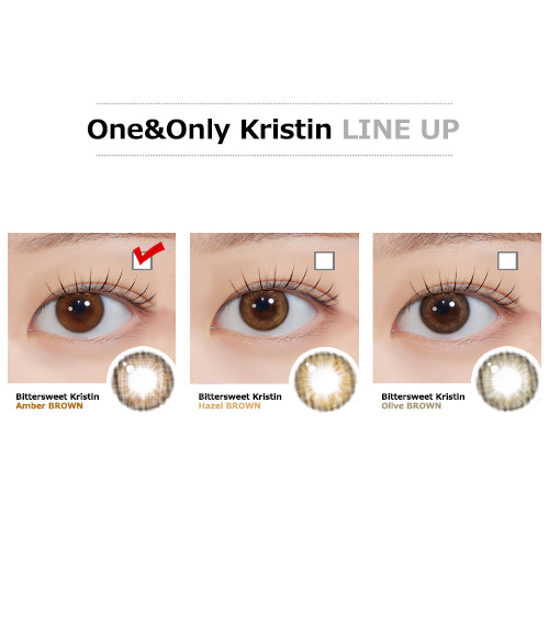 [1 Day/アンバー ブラウン] ビタースイート・クリスティン (1箱 10枚)5