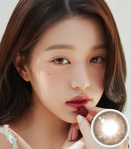 [1 Month/アンバー ブラウン] ビタースイート・クリスティン シリコン (1箱 2枚)2