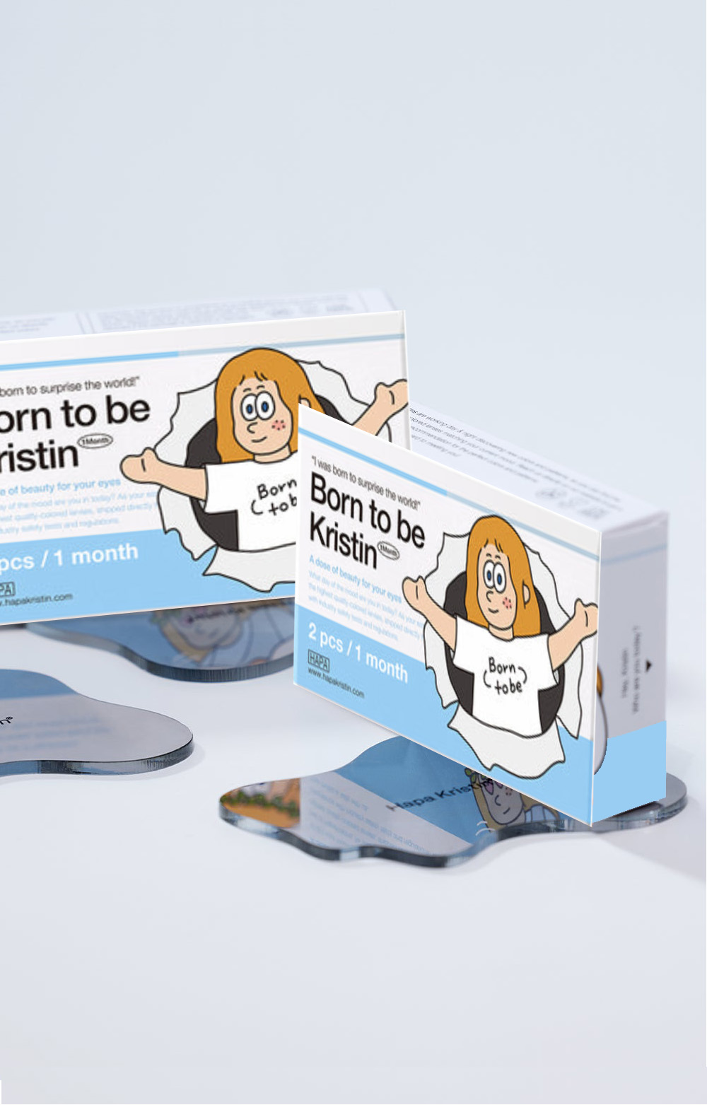 [1 Month/ブラウン] ボーントゥービー・クリスティン (1箱 2枚)