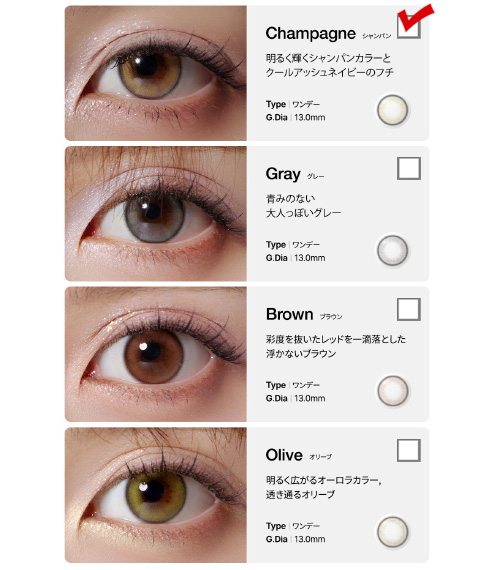 [1 Day/シャンパン] コスモ・クリスティン (1箱 10枚)5