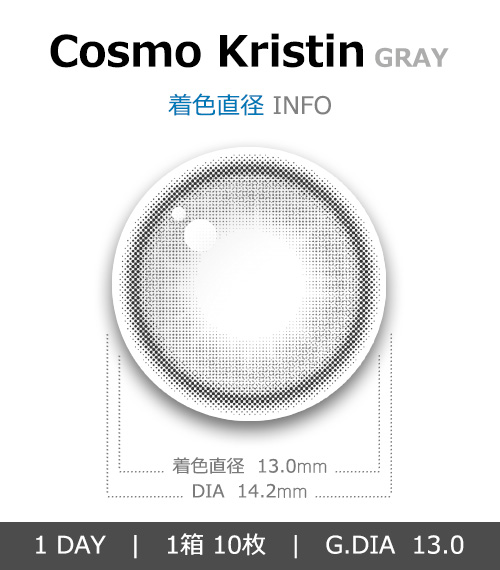 [1 Day/グレー] コスモ・クリスティン (1箱 10枚)4
