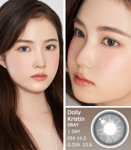 [1 Day/グレー] ドリー・クリスティン (1箱 10枚)3