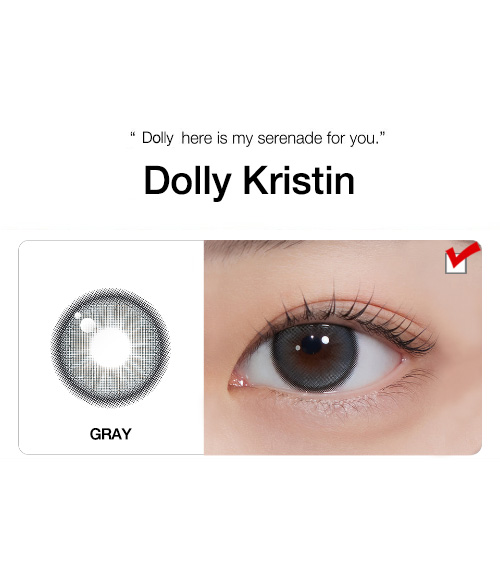 [1 Day/グレー] ドリー・クリスティン (1箱 10枚)5