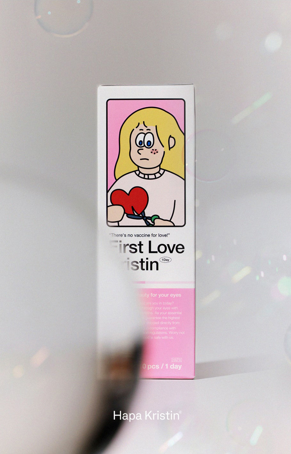 [1 Day/グレー] ファーストラブ・クリスティン (1箱 10枚)