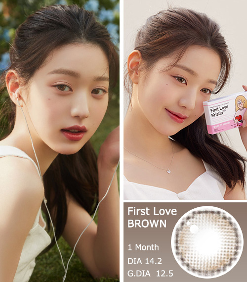 [1 Month/ブラウン] ファーストラブ・クリスティン (1箱 2枚)3