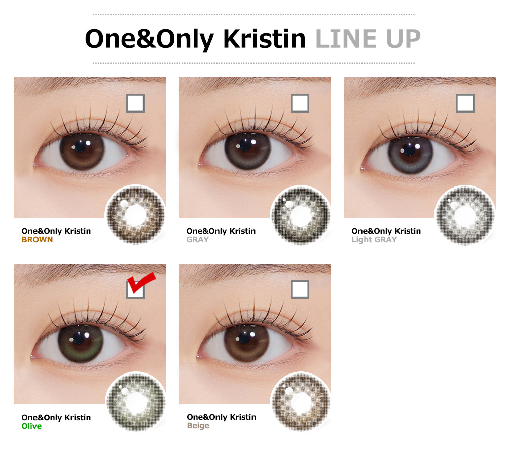 [1 Day/オリーブ] ワン&オンリー・クリスティン (1箱 10枚)