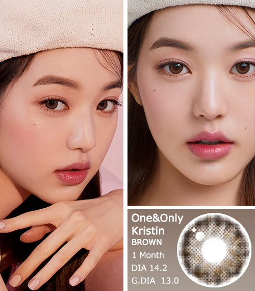 [1 Month/ブラウン] ワン&オンリー・クリスティン シリコン (1箱 2枚)3