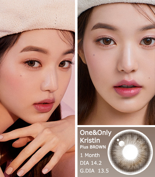 [1 Month/ブラウン] ワン&オンリー・クリスティン プラス シリコン (1箱 2枚)3