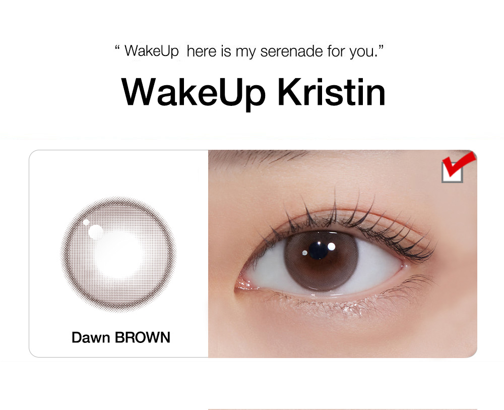 [1 Day/ドーン ブラウン] ウェイクアップ・クリスティン (1箱 10枚)