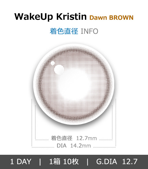 [1 Day/ドーン ブラウン] ウェイクアップ・クリスティン (1箱 10枚)4