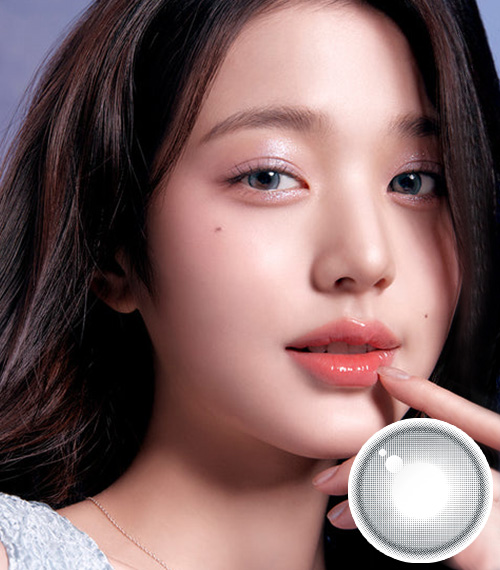 [1 Month/ペール グレー] ウェイクアップ・クリスティン シリコン (1箱 2枚)2