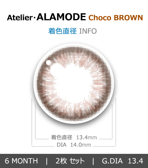 【6ヶ月/乱視用】 トリカ アラモード チョコ ブラウン4