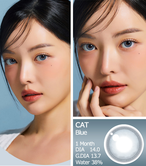 【1ヶ月/乱視用】 トリカ キャット ブルー (1箱2枚)3