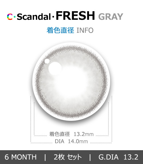 【6ヶ月/乱視用】 トリカ フレッシュ グレー4