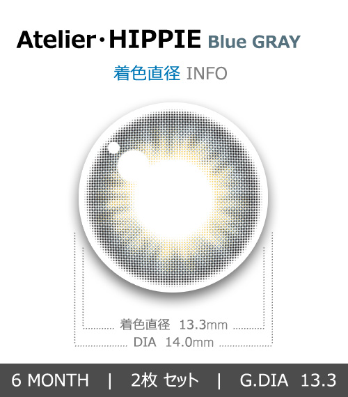 【6ヶ月/乱視用】 トリカ ヒッピ ブルー グレー4