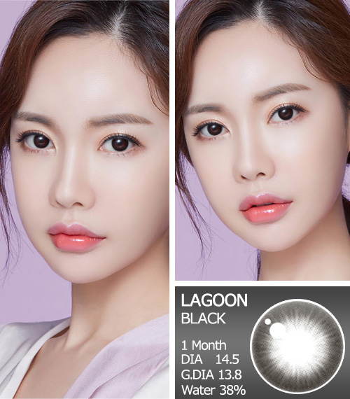 【1ヶ月/ブラック】 トリカ ラグーン (1箱2枚)3