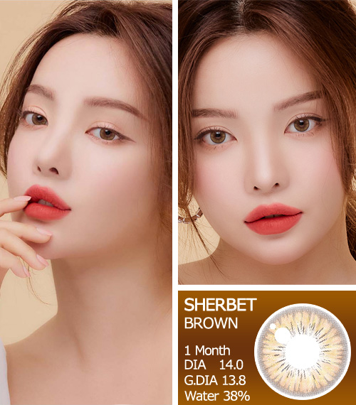 【1ヶ月/乱視用】 トリカ シャーベット ブラウン (1箱2枚)3