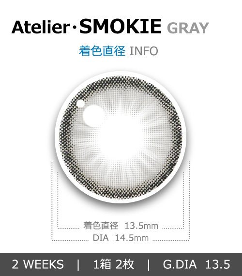 【2週間/乱視用】 トリカ スモーキー グレー (1箱2枚)4