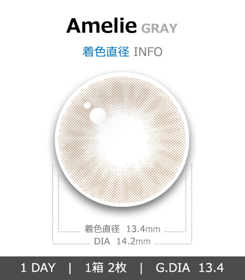 [2 Weeks/グレー] アメリ (1箱 2枚)4