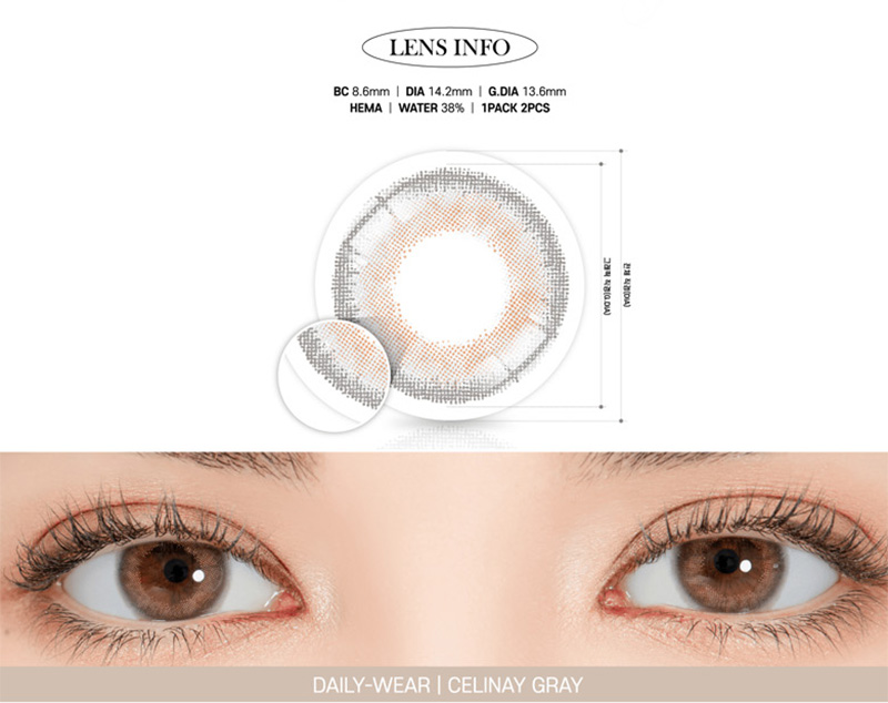 [1 Month/グレー] シェリーネイ (1箱 2枚)