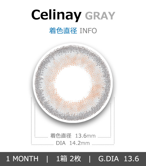 [1 Month/グレー] シェリーネイ (1箱 2枚)4