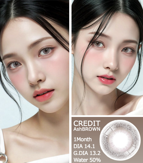 [1 Month/アッシュ ブラウン] クレジット (1箱 2枚)3