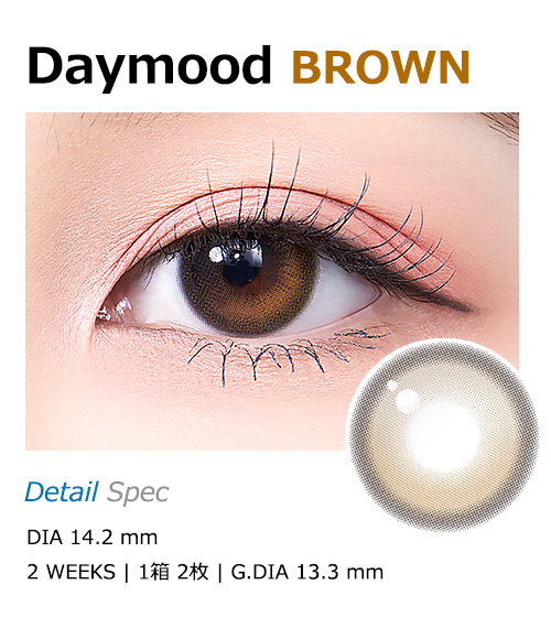 [2 Weeks/ブラウン] デイムード (1箱 2枚)1