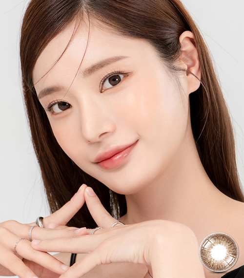 [1 Month/ブラウン] アイウィ ハイビスカス (1箱 2枚)5