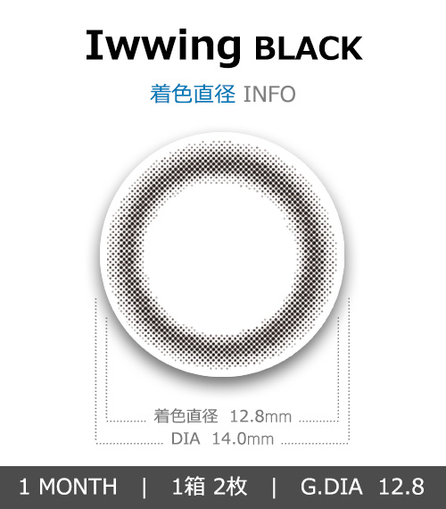 [1 Month/ブラック] アイウイング (1箱 2枚)4