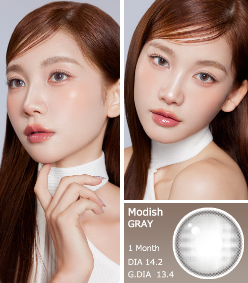 [1 Month/グレー] モディッシュ (1箱 2枚)3