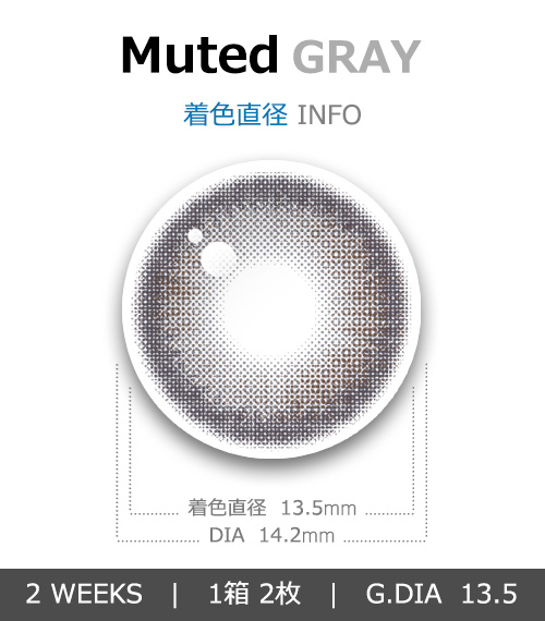 [2 Weeks/グレー] ミュート (1箱 2枚)4