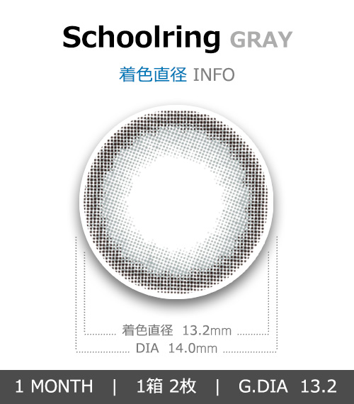 [1 Month/グレー] スクーリング (1箱 2枚)4