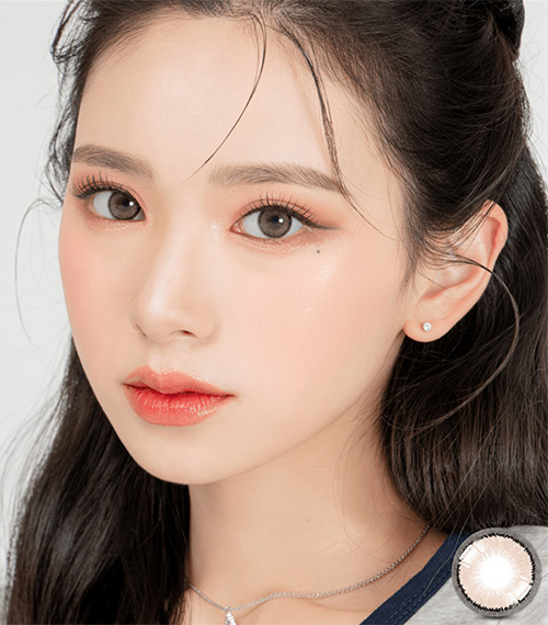 [1 Month/ブラウン] シェアリング シリコン (1箱 2枚)5