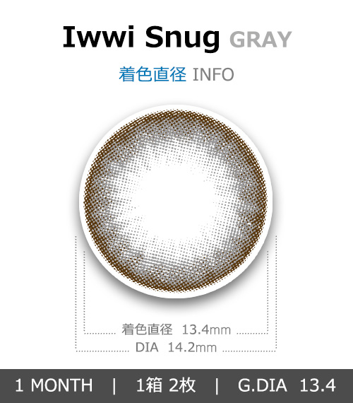 [1 Month/グレー] アイウィ スナッグ (1箱 2枚)4