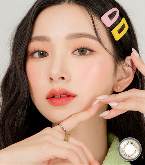 [1 Month/グレー] スペル シリコン (1箱 2枚)5