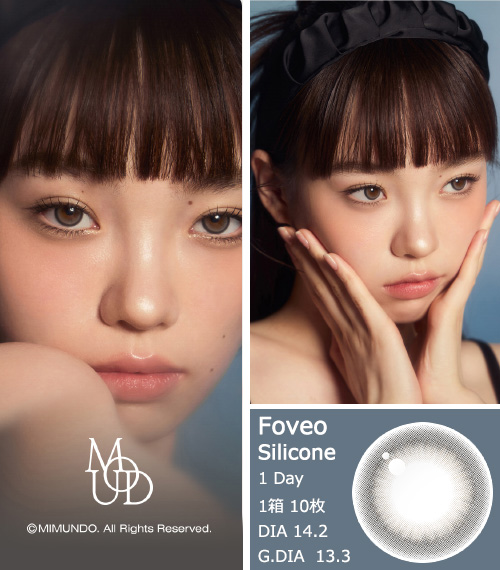 [1 Day/ノックス グレー] ポベオ シリコン (1箱 10枚)3