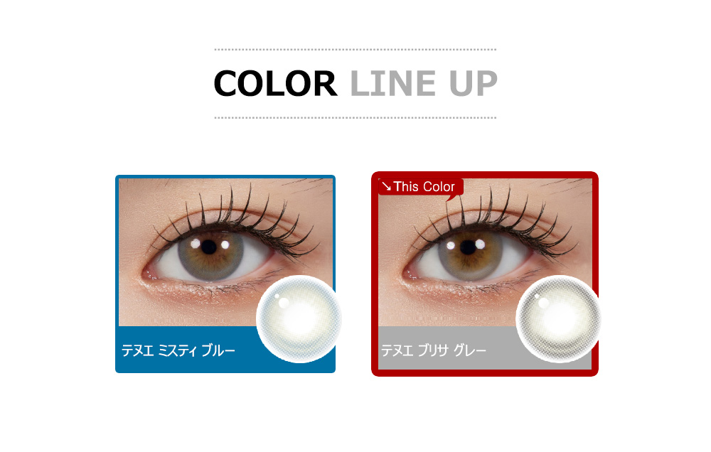 [1 Day/ブリサ グレー] テヌエ シリコン (1箱 10枚)