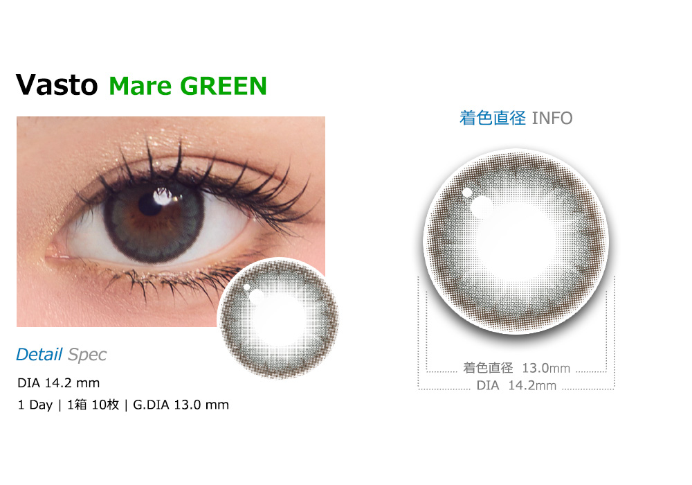 [1 Day/マーレ グリーン] バスト (1箱 10枚)