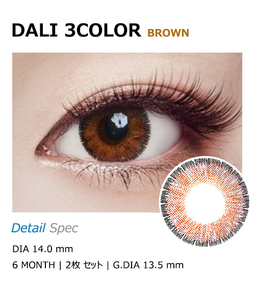 [乱視用/ブラウン] ダリ 3カラー1