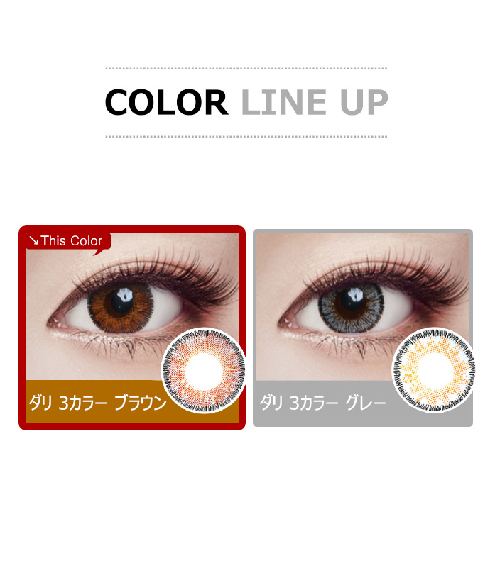 [乱視用/ブラウン] ダリ 3カラー5