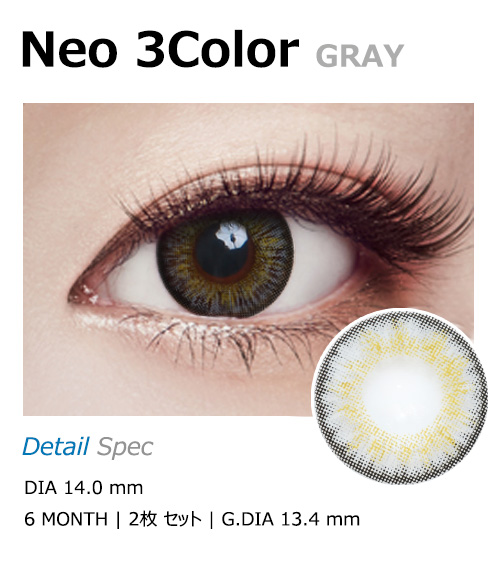 [乱視用/グレー] ネオ 3カラー