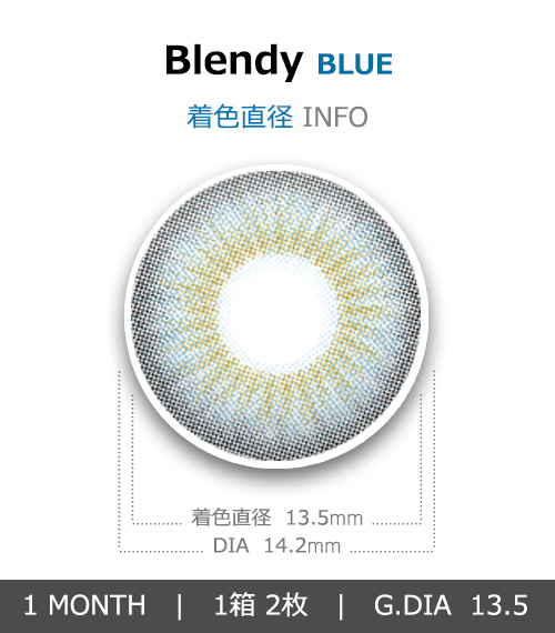 [1 Month/ブルー] ブレンディ シリコン (1箱 2枚)4