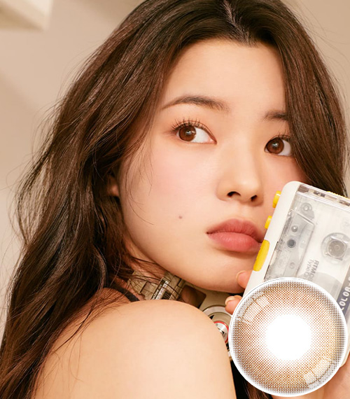 [1 Day/ピッチ ブラウン] カラーピック トーン シリコン (1箱 10枚)3