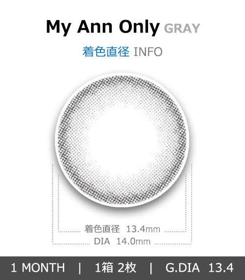 [1 Month/グレー] マイアン オンリー  (1箱 2枚)4