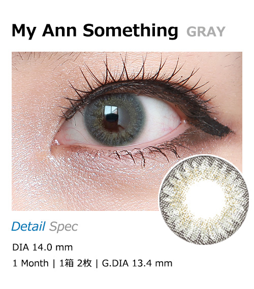 [1 Month/グレー] マイアン サムシング (1箱 2枚)