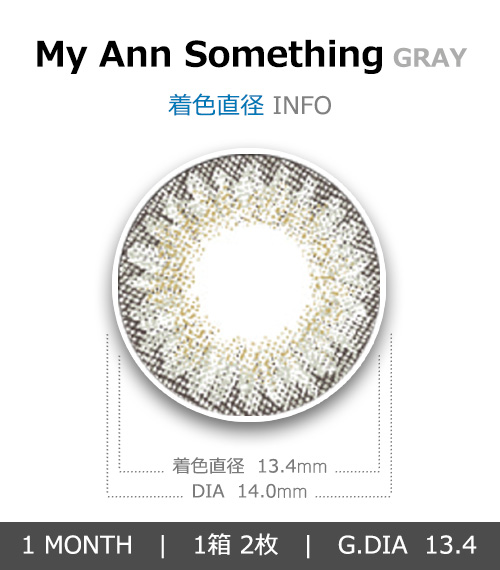 [1 Month/グレー] マイアン サムシング (1箱 2枚)4